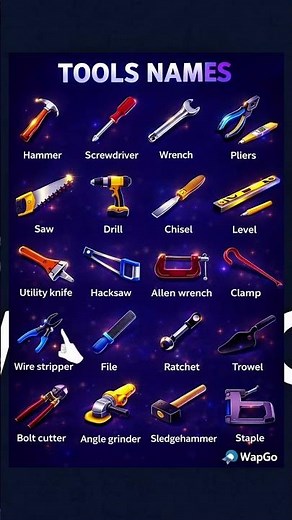 Tools Vocabulary | Learn Essential Tool Names in English 🛠️🔧