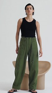 The Charlie Cargo Pant blends utility dressing with a modern silhouette. Pair with our best-selling Cassie tank in black. | Morrison