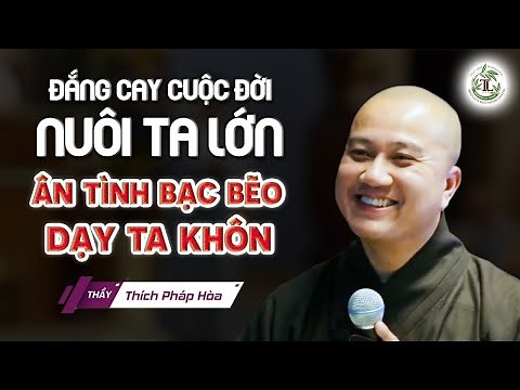 Đắng cay cuộc đời nuôi ta lớn, ân tình bạc bẽo dạy ta khôn - Thầy Thích Pháp Hòa