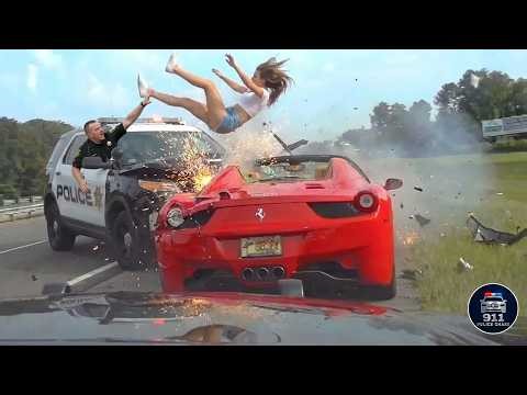 Craziest Police Dashcam Moments High-Speed Police Chases Wild PIT Maneuvers and Tragic Crashes#38