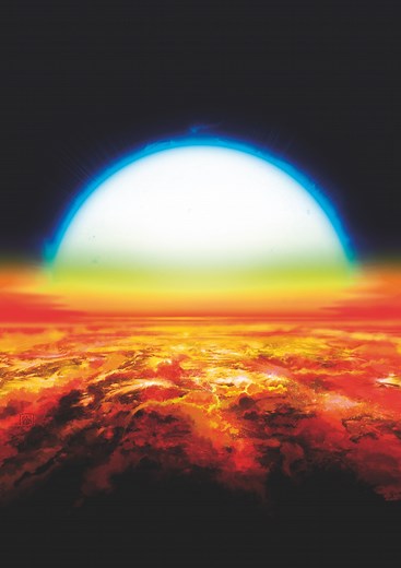 Iron and Titanium Found on 'Ultrahot Jupiter,' an Exoplanet First