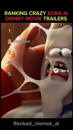 RANKING CRAZY SORA AI DISNEY PIXAR MOVIE TRAILERS