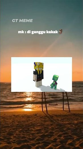 kena dikit gak ngaruh🗿🥰 #minecraftanimation #memes #meme #memesdaily #video #3danimation #prisma3d