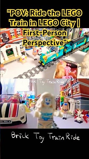 POV LEGO Train Ride | Scenic Tour Around LEGO City