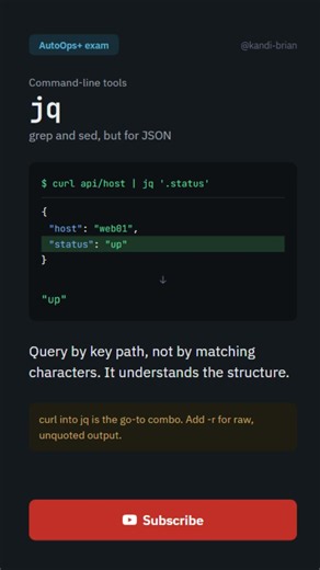 jq Short for Exam Prep | AutoOps+ Command-Line Tools #comptia