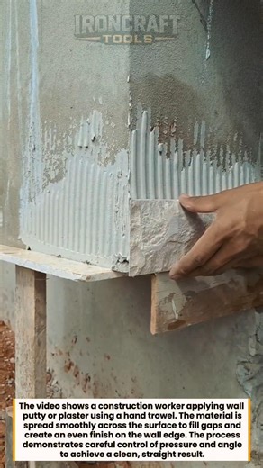 Perfect Wall Putty Finish Technique Using Trowel | Smooth Edges Fast #construction #DIY #tools
