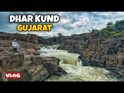 Dhar Kund (Pandav Kund) Waterfall Gujarat || Moto vlog