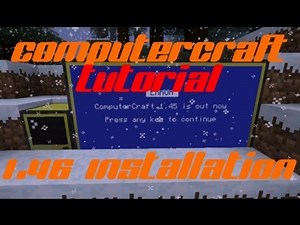 Computercraft 1.46 Installationsanleitung / How to install Computercraft 1.46