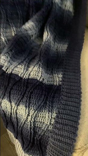 Gorgeous Textured Blanket: Expand your skills and make Crochet Cables for your first time #crochet