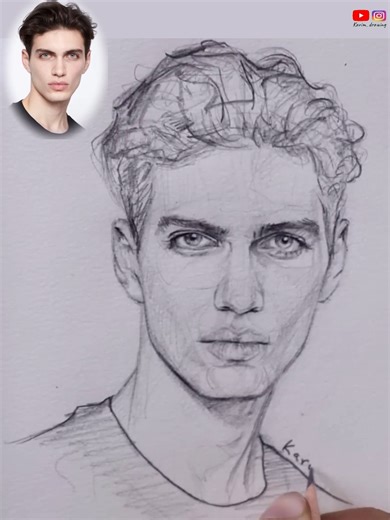 20K views · 736 reactions | Draw a whole sketch using just ONE PENCIL  . . #karim_drawing #onepenciltutorial #draw #drawing #sketch #sketchbook #loomis #loomismethod #art #artist #artgallery #sketching #drawthisinyourstyle #howtodraw #draweveryday #drawdaily #portrait #drawface #portraitdrawing #portraitartist #anatomy #anatomydrawing #anatomyart #drawingtutorial #drawart #pencil #pencildrawing #pencilart #pencilsketch #pencilsketches | One pencil drawing | Facebook
