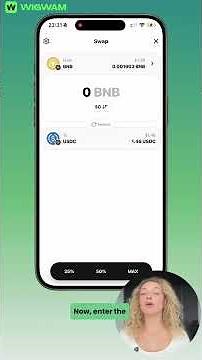Wigwam app: How to conduct a swap/convert tokens inside the wallet