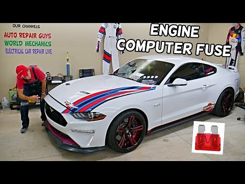 FORD MUSTANG ECU ECM PCM FUSE LOCATION REPLACEMENT 2015 2016 2017 2018 2019 2020 2021 2022 2023