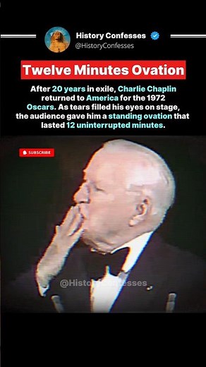 Charlie Chaplin’s Historic Oscars Return #history #inspiration