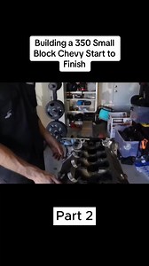 Building a 350 Small Block Chevy Start to Finish #carengine #engine #trending #foryou | 350 Engine Rebuild