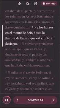 Génesis capitulo 14 en adelante