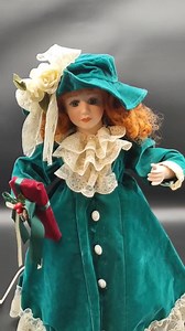 Telco Motionettes of Christmas Animated Green Doll, 24” Tall, Vintage Victorian Doll, Pre-owned. - Etsy