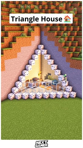 🌟 Cozy Minecraft Triangle House With Smart Layout and Eye-Catching Design 🌲 🌟 🌟✨ Design a modern triangle house featuring compact rooms, open interiors, and clean angles. Perfect for small spaces or aesthetic builds, this house blends originality, functionality, and cozy vibes in your Minecraft world. 🔺🔥 #MinecraftBuilds #TriangleHouse #CozyBuilds #ModernMinecraft #MinecraftIdeas | NextGamer