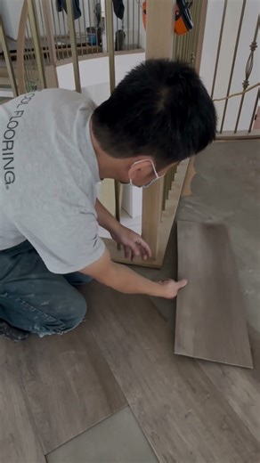 LVP Flooring Hack #diy #vinyl #home