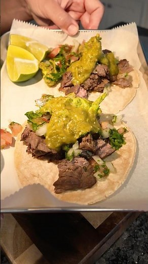 I made carne asada tacos from scratch 😮‍💨 #carneasada #taco #recipe #homemadecooking #food