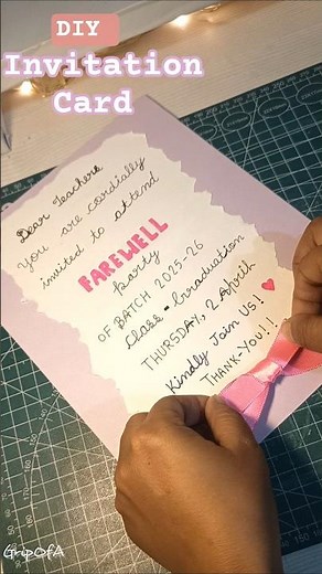 5 MINTUE / FAREWELL CARD DIY 🎓