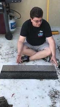 How to cut or trim asphalt roof shingles for ridge vent