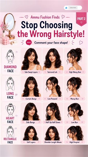 🚫 Stop Choosing the Wrong Hairstyle! (Part 2) 💇‍♀️ Best Hairstyles for Every Face Shape | #shorts