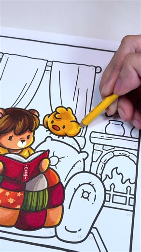 📖 Evening Reading Time | Cute & Cozy CBN Coloring Book by Jade Summer