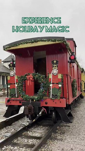 Looking for a Christmas train ride in Michigan that still has tickets available? Check out Christmas at Crossroads Village & Huckleberry Railroad in Flint, Michigan, for train rides and holiday enchantment! Find all the details here: https://www.awesomemitten.com/christmas-crossroads-village-huckleberry-railroad/ | Awesome Mitten