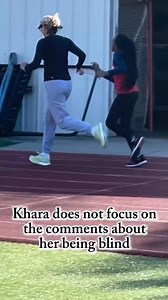 9.8K views · 363 reactions | Don't let fear hold you back from achieving your goals  ⁠ Video Credit: ⁠ @kharareign #BlindRunner #Running #Track #VisuallyImpaired #Guide #Inspiration | Two Blind Brothers | Facebook