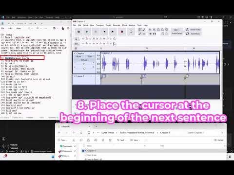 audio labelling and split with audacity