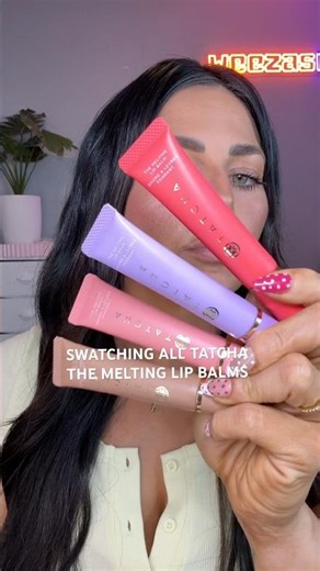 SWATCHING ALL NEW TATCHAS THE MELTING LIP BALMS