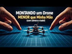 Como CONSTRUIR um mini Drone (Cabe na palma da mão e tem Câmera!)