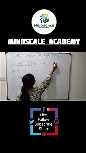 99 × Any Number Trick 🤯 Fast Multiplication Method