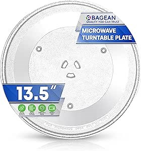 Microwave Plate Replacement 13.5 inch Fits WB39X10032 GE Microwave Turntable Plate - Exact Replacement Microwave Glass Plate For Better Reheating and Cooking - Spinning Dish Tray For Oven