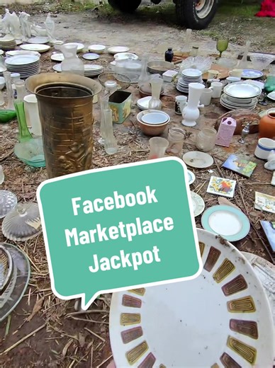 This Marketplace listing said FREE but the finds were so good we had to pay them. I love digging in places like this! One man’s junk is another’s treasure 🍀 #facebookmarketplace #marketplace #antiques #thrifting #vintage
