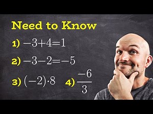 Basic Math Operations With Negative Numbers