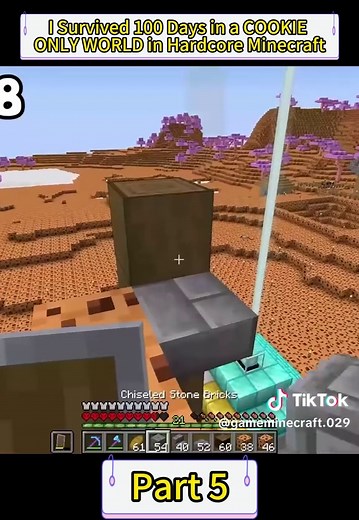 Building a Cookie Castle in Minecraft: 100 Days Adventure