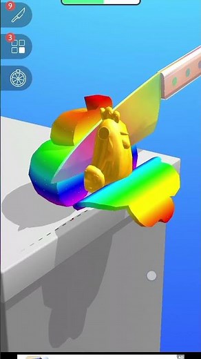 Satisfying Knife Cutting Gameplay 🌈 | Rainbow Cut ASMR
