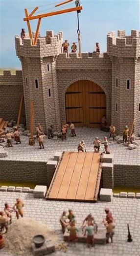 Miniature Castle Gatehouse Construction Time-Lapse