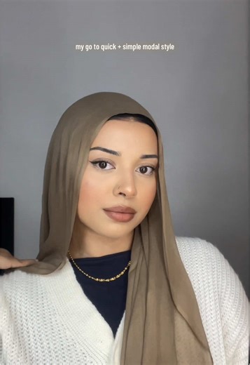 my go to quick and simple modal styling tutorial 🫶🏼 hijab magnets linked above ☁️@ChowdhuryDress
