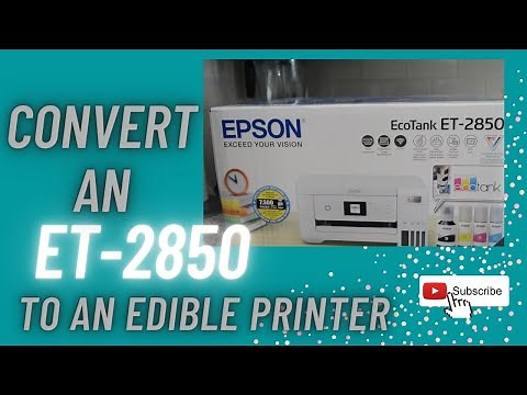 HOW TO CONVERT AN EPSON PRINTER INTO AN EDIBLE PRINTER
