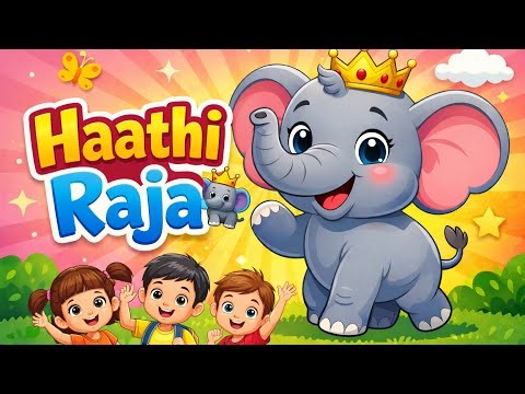 “Haathi Raja 🐘 | Hindi Nursery Rhyme for Kids | Elephant Cartoon Song”