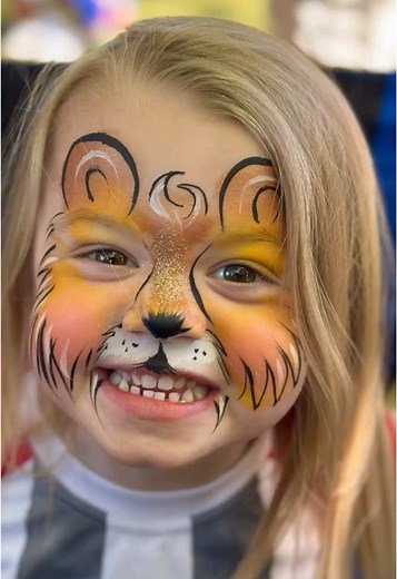 Easy Lion Face Paint Tutorial for Beginners
