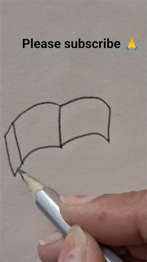 draw open book in one minute #fun #artscraft #drawcat #drawingtutorial #drawingideas #school #fun