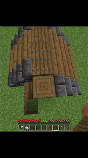 Minecraft How To Build A Cozy 1st Night Base...💀(World's Smallest Violin) #shorts #minecraft