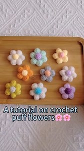 21K views · 405 reactions | Simple and easy -to-learn puff flower tutorial for beginners #crochet #flower #crochetflower #puff | Crochet Nature | Facebook