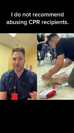 9.4K views · 116 reactions | CPR gone wrong. Man slaps CPR dummy. Reminds me of the precordial thump we used to do during ACLS.. #acls #cprcertified #cprtraining #lifesupport #doctor #fyp | Doctor Joe | Facebook