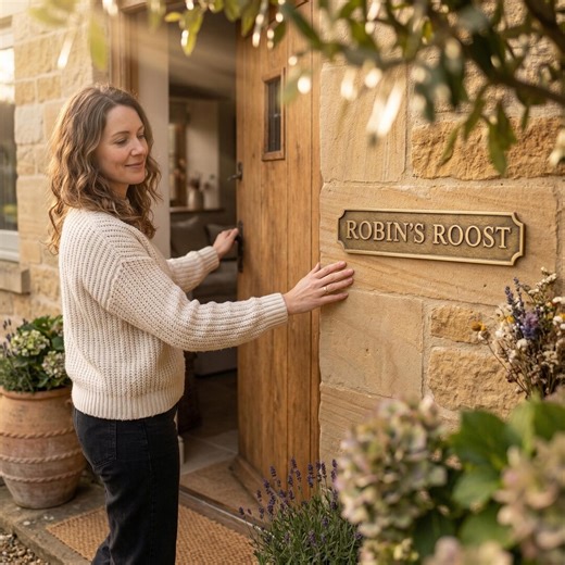 Custom Handmade Brass Sign: Personalized Nameplate, Door Plaque - Etsy
