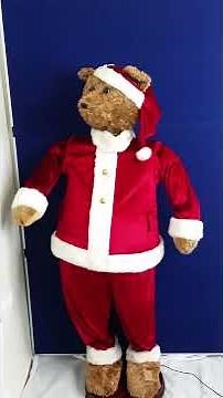 Gemmy Singing and Dancing Santa Bear Life Size Animatronic Prop