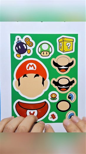 Mario Boss Sticker Book DIY #italianbrainrot #mario #papercraft #diy